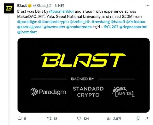 Blast：Blur创始人的颠覆级新作，生息型L2能否扰乱赛道格局？